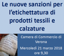 Seminario Sanzioni Tessili e calzature