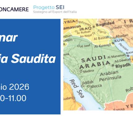 Webinar Arabia Saudita e opportunità di business per le aziende italiane – Lunedì 9 febbraio 2026