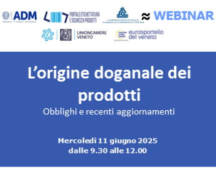 Immagine webinar Origine doganale 11 giugno 2025