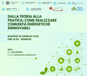 dalla teoria alla pratica come creare CER comunità energetiche rinnovabili - webinar 28 gennaio 2025 ore 14.30
